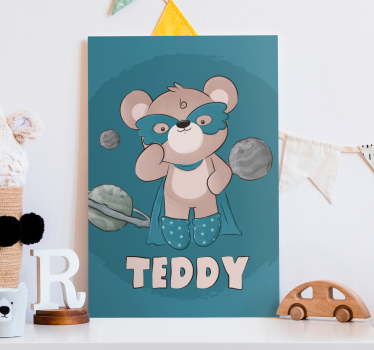 Medve hős személyre szabható vászonnyomatok - TenStickers