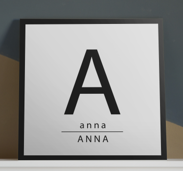 Minimalista levelek levél vászon fal art - TenStickers