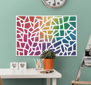 Mosaico de colores fotómozaik vászon - TenStickers