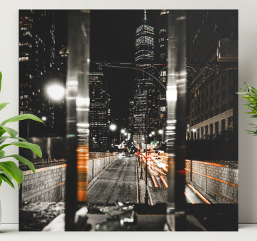 New york utcai fények fotózás város látképe nyomatok - TenStickers