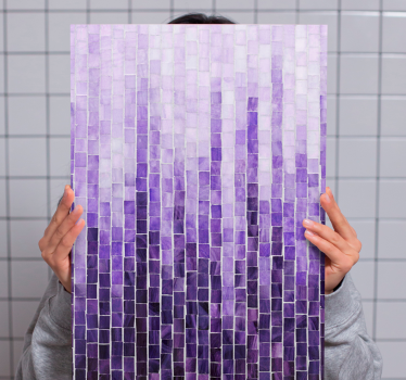 Ombre hatású csempe mintás vászon művészet - TenStickers