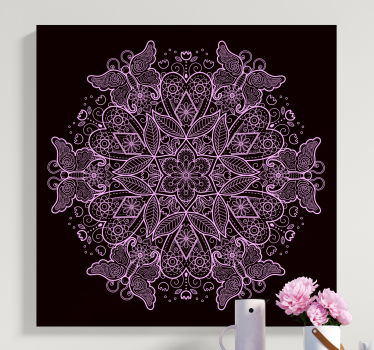 Pillangó mandala pillangó vászon kép - TenStickers