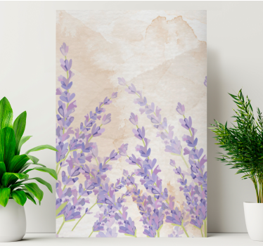 Provence-i festmény akvarell levendula virágos vászon - TenStickers