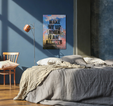 Stencil idézet inspiráló idézetek vásznon - TenStickers