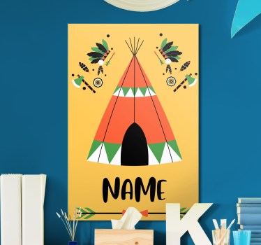 Személyre szabott tepee testreszabható vászonnyomatok - TenStickers