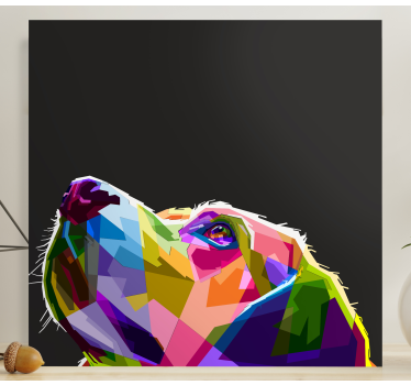 Szivárványos kutya vászon képek - TenStickers