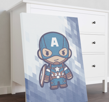 Amerikai kapitány szuperhős fal art - TenStickers
