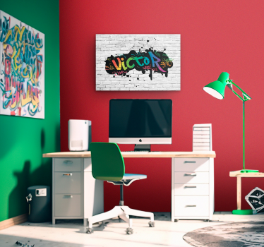táblázatok Hálószoba graffiti egyedi név - TenStickers