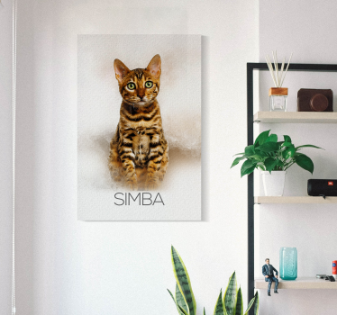 táblázatok személyre szabható kisállat portré - TenStickers