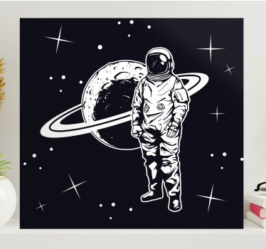 űrhajós tervezése bolygó hálószoba vászonnal - TenStickers