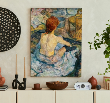 vászon Művészet "A Toilette" Toulouse-Lautrec által"A Toilette" T - TenStickers