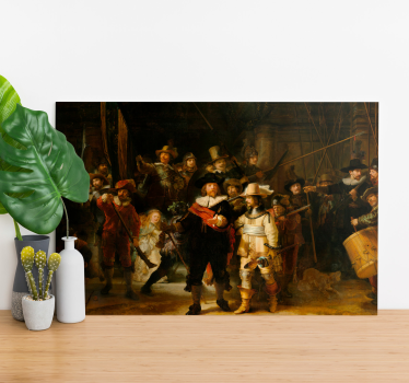 vászon Művészet rembrandt Éjszakai őrségeRembrandt különleges fes - TenStickers