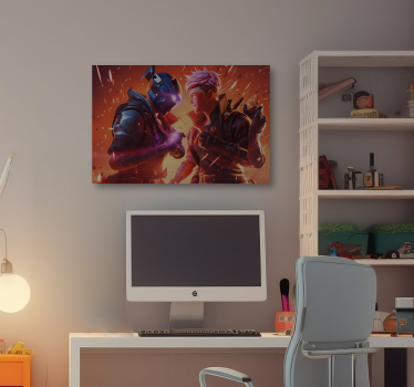 vászon videojátékokról epikus harc - TenStickers