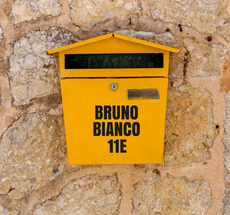 1 hüvelykes postafiók levelei postafiók matrica - TenStickers