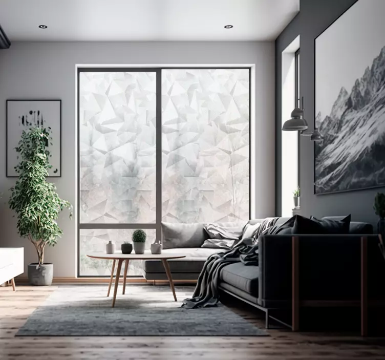 3d-s hatás geometriai ablak matrica - TenStickers