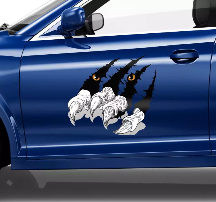 Tigris karmai autó matrica - TenStickers