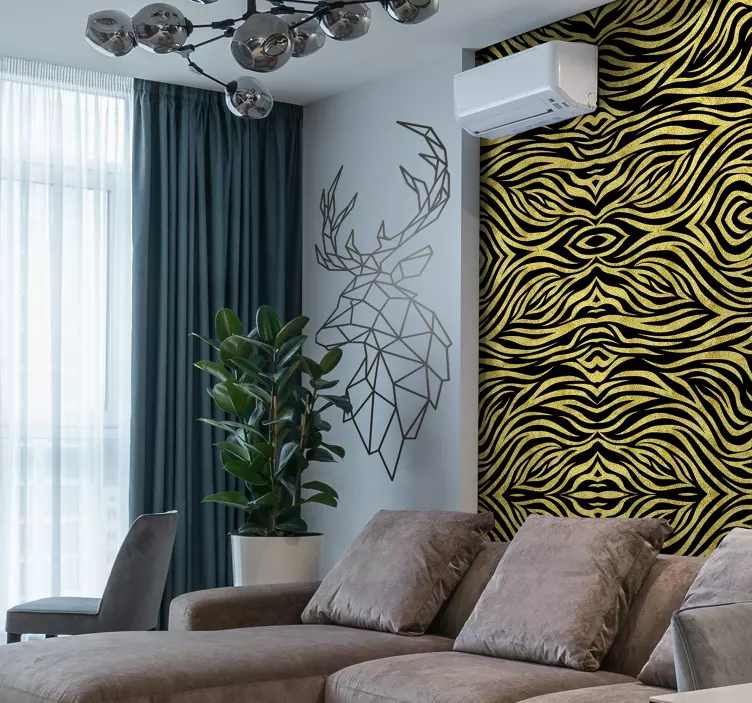 Origami szarvas vadállat matrica - TenStickers