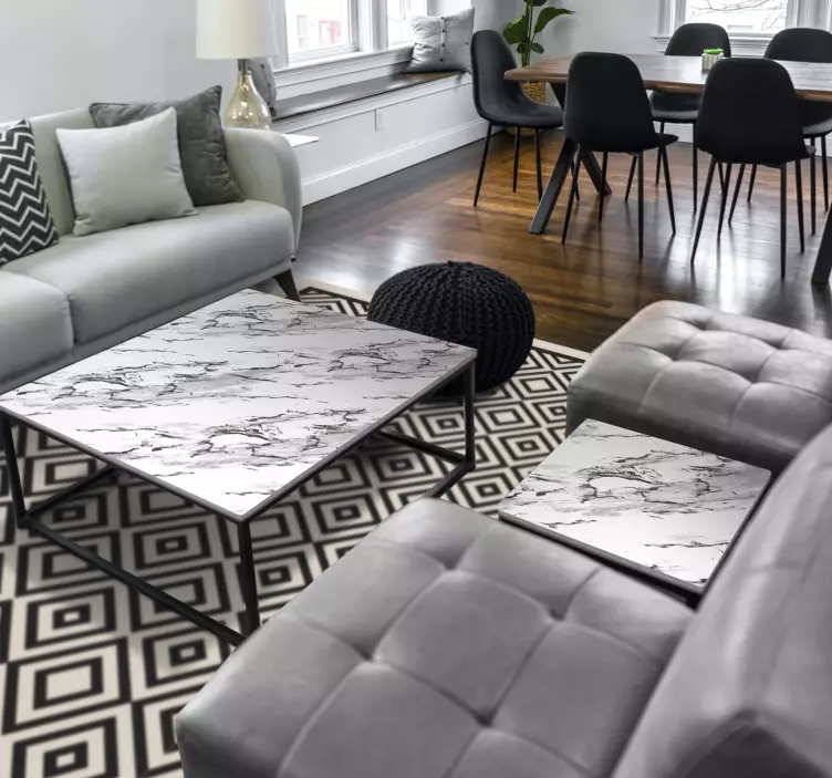 Elegáns szürke márvány bútor matrica - TenStickers