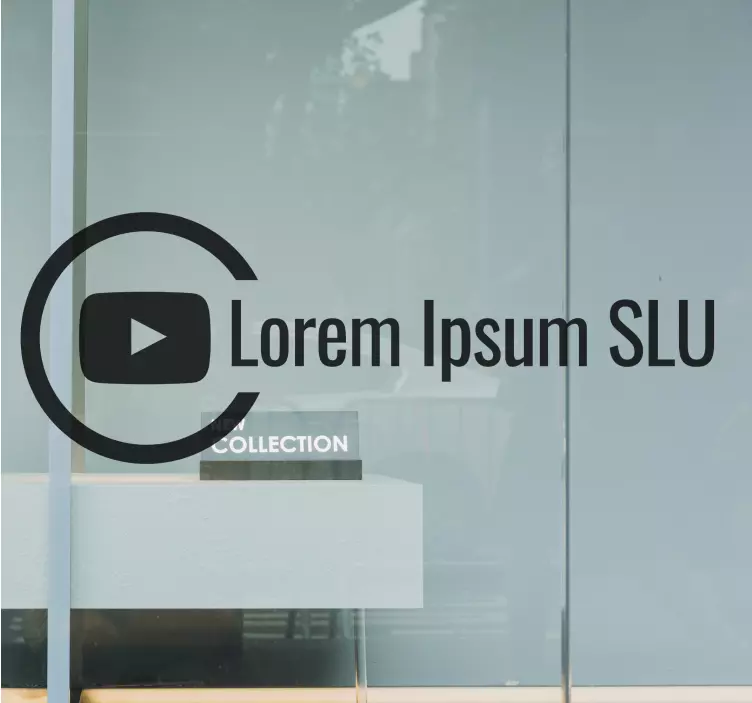 Márkaépítő embléma matrica kirakatokra - TenStickers