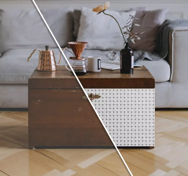 Szőtt textúra minta bútor matrica - TenStickers