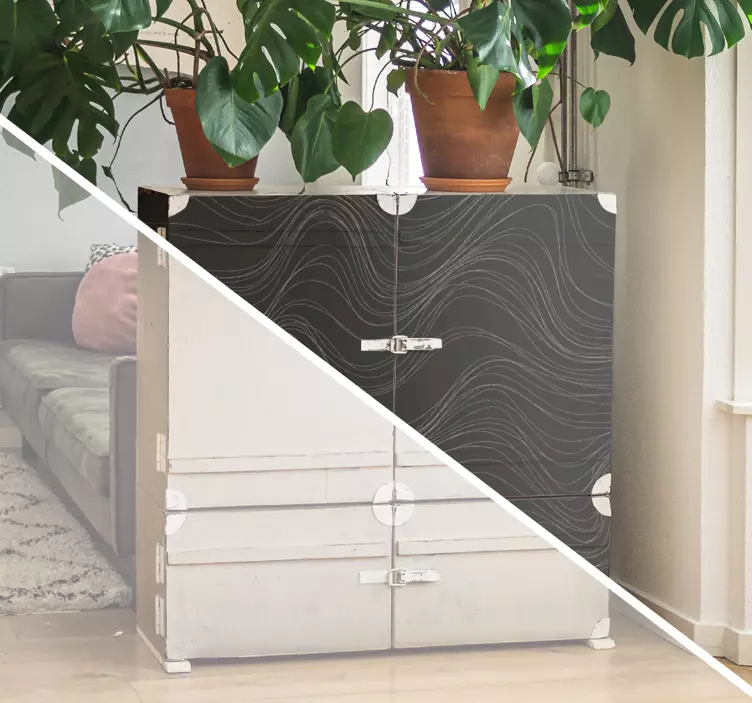 Hullám textúrák bútor matrica - TenStickers