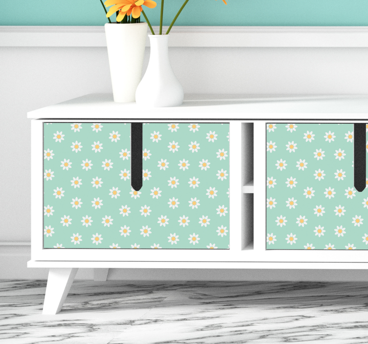 Százszorszép virág nappali fal dekoráció - TenStickers