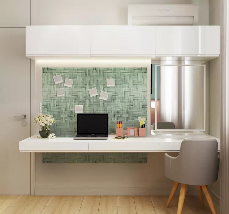 Szőtt textúrázott felület matrica hivatal - TenStickers