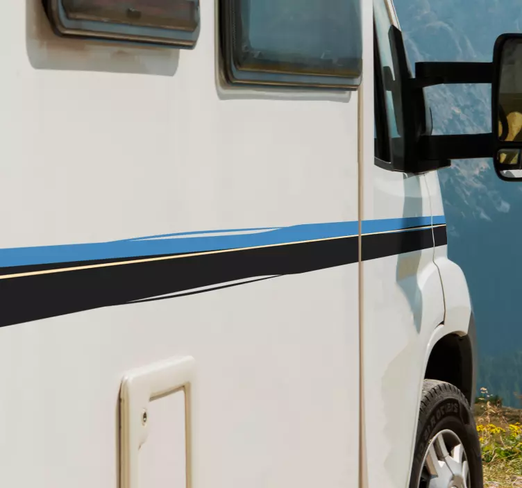 Oldalsávos lakókocsi-matrica - TenStickers