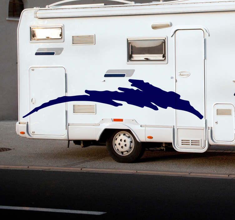 Dekoratív oldalsó lakókocsi dekorációs falmatrica - TenStickers