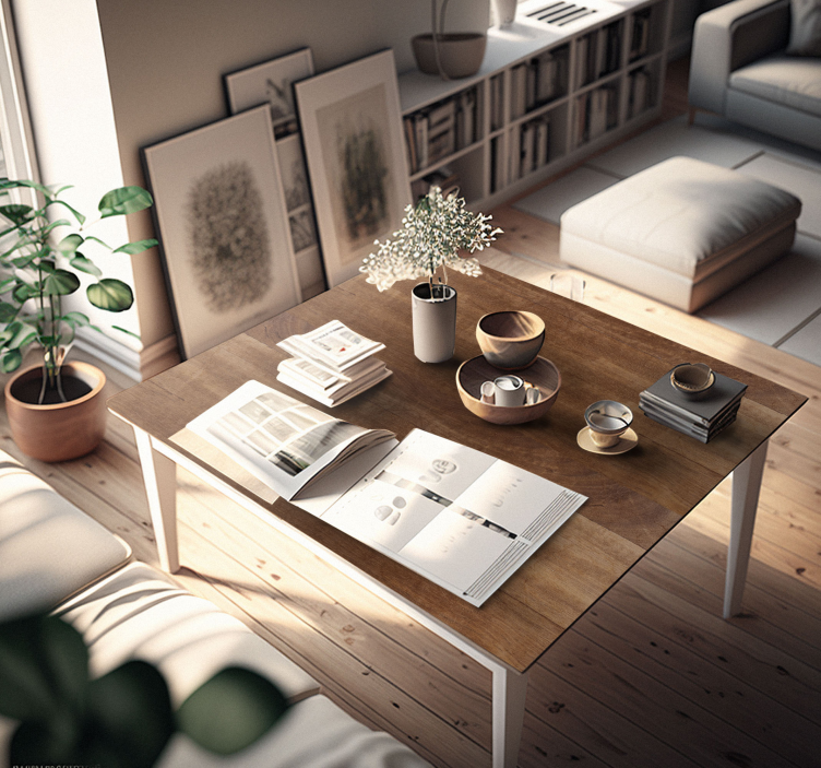 Bútor falmatrica textura madera marrón - TenStickers