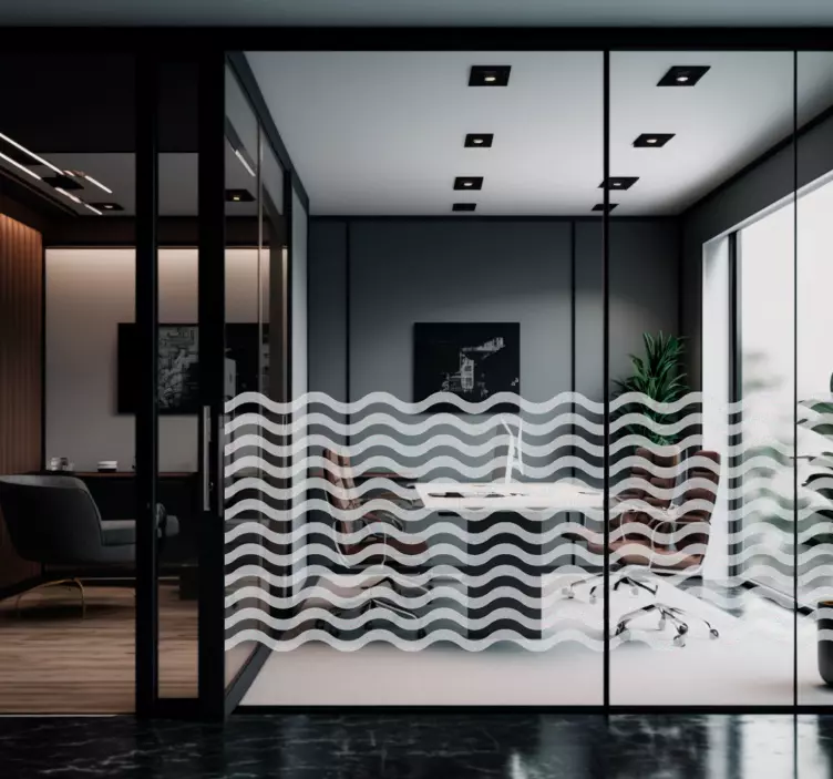 Matrica ablakok és üveg translúcido ondas - TenStickers