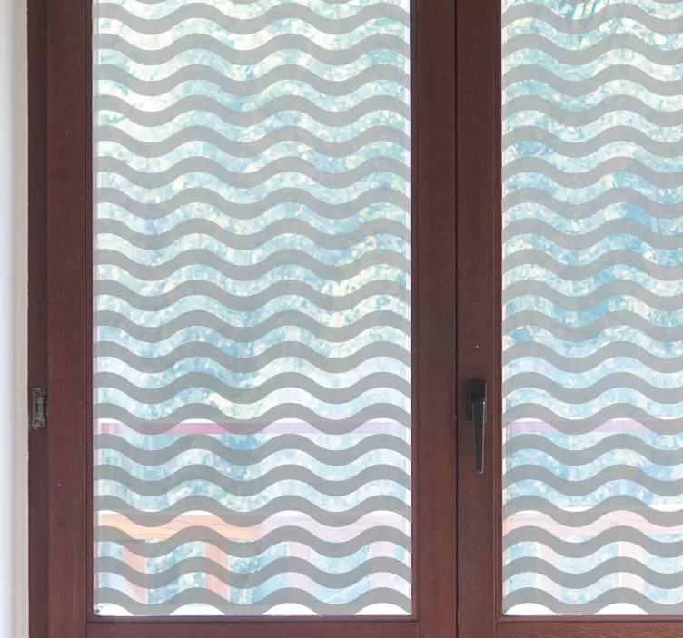 Matrica ablakok és üveg translúcido ondas - TenStickers