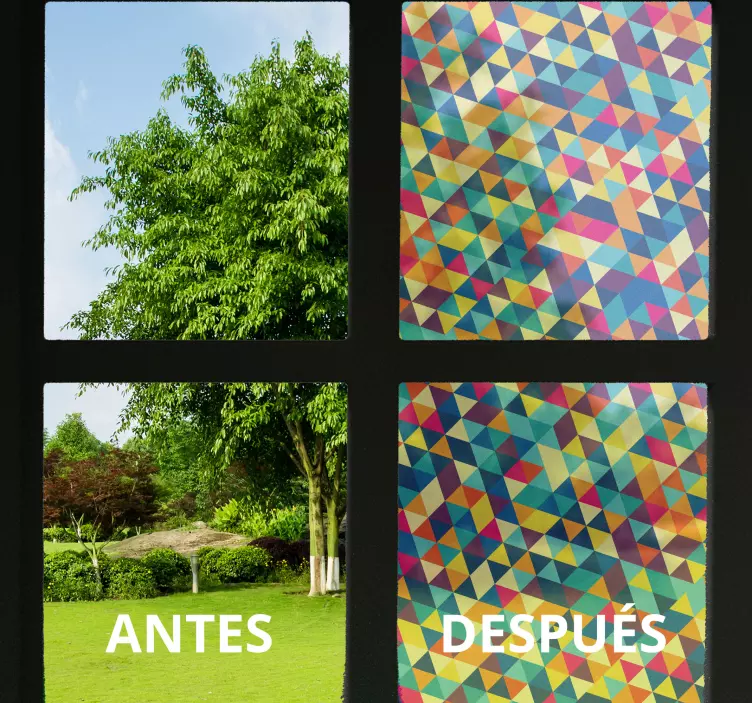 Matrica ablakok és üveg transzúcido geometrico - TenStickers