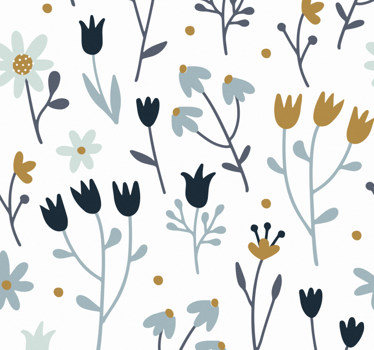 Bútor falmatrica flores minimalistas - TenStickers