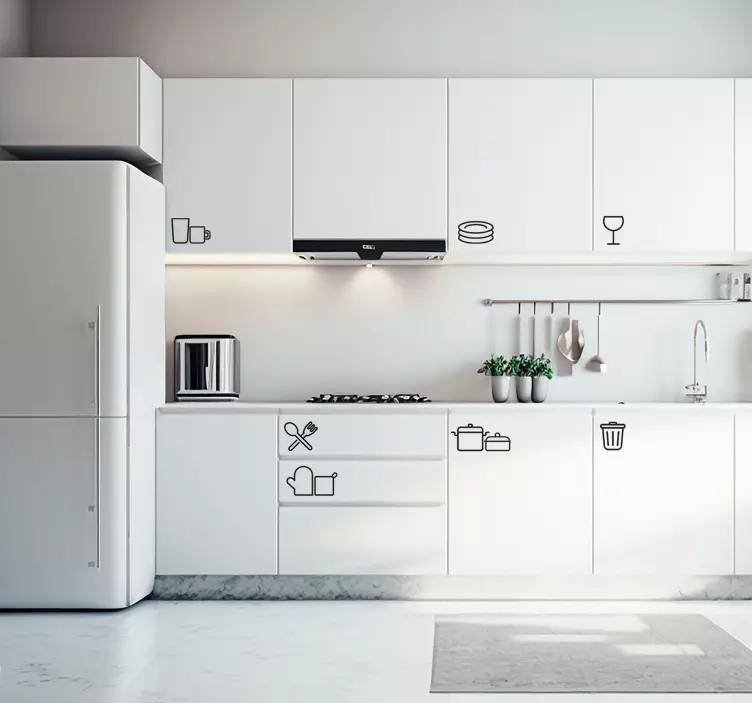 Konyhai matrica iconos para cocina - TenStickers