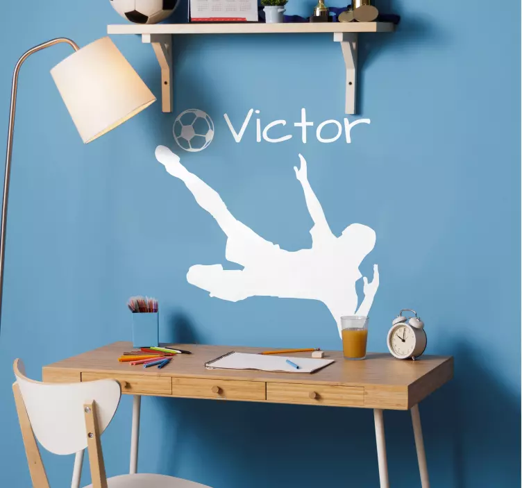 Testreszabható focista dekoratív vinil - TenStickers