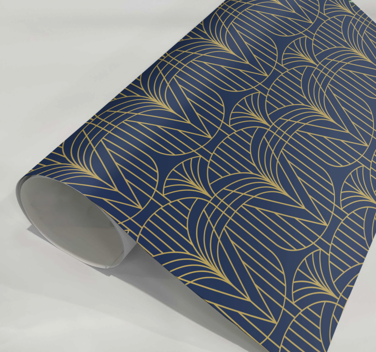 Nyomtatómatrica art Deco mintázat arany részletekkel - TenStickers