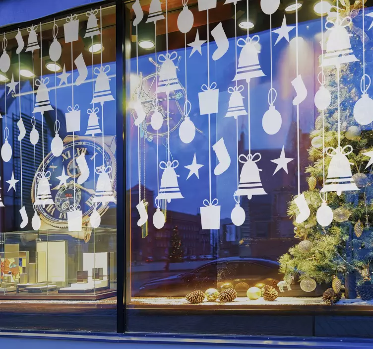 Karácsonyi zokni karácsonyi matrica - TenStickers