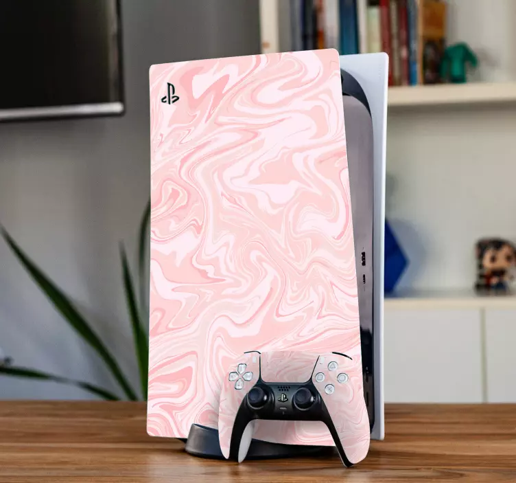 Ps4 márvány rózsaszín ps4 matricák - TenStickers