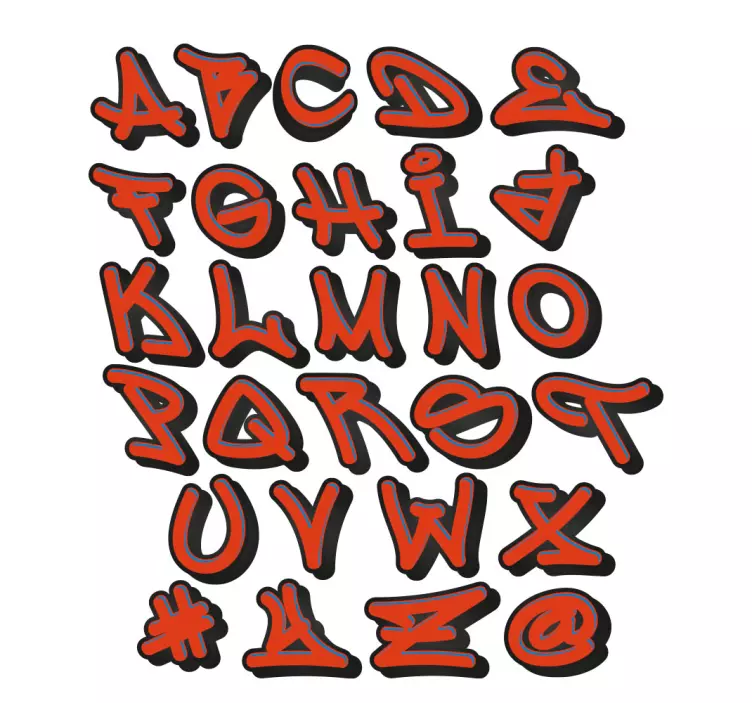 Graffiti konzol parancsol városi falmatrica - TenStickers