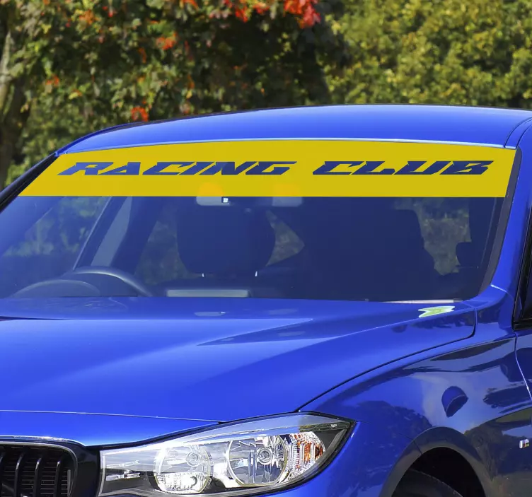 Matrica Autók egyedi egyszínű napellenző - TenStickers