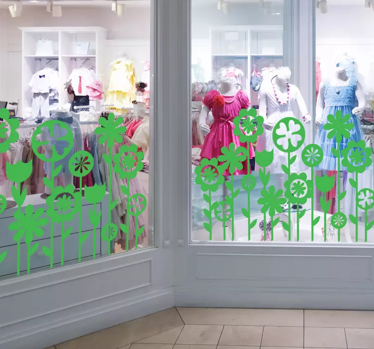 Tavaszi virágok virág fal matrica - TenStickers