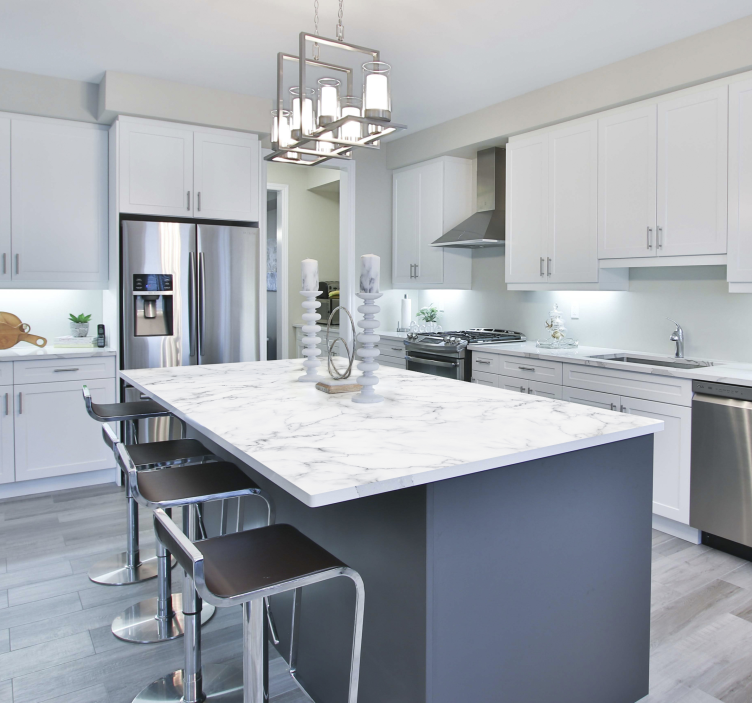 Bútor falmatrica mármol blanco - TenStickers