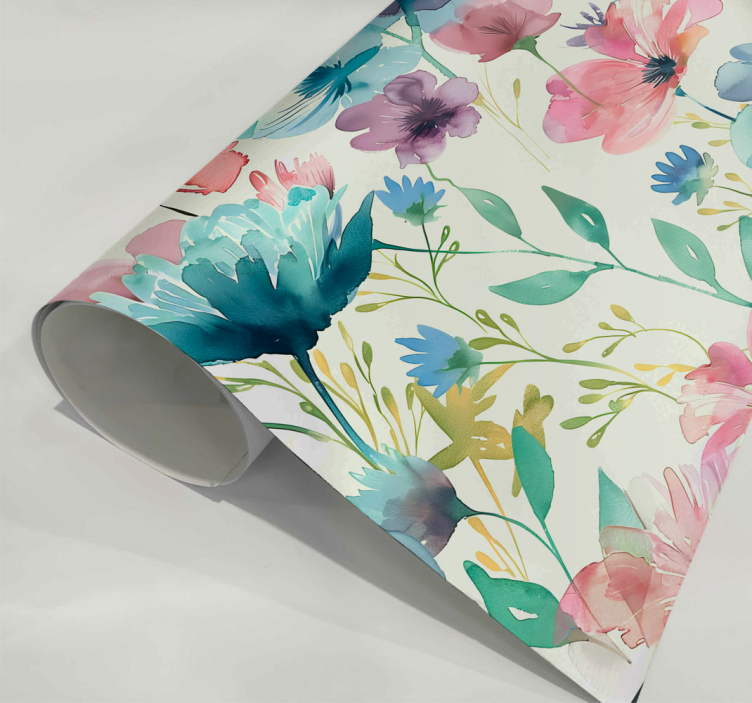 Vadvirágok nyáron Virágok matrica - TenStickers