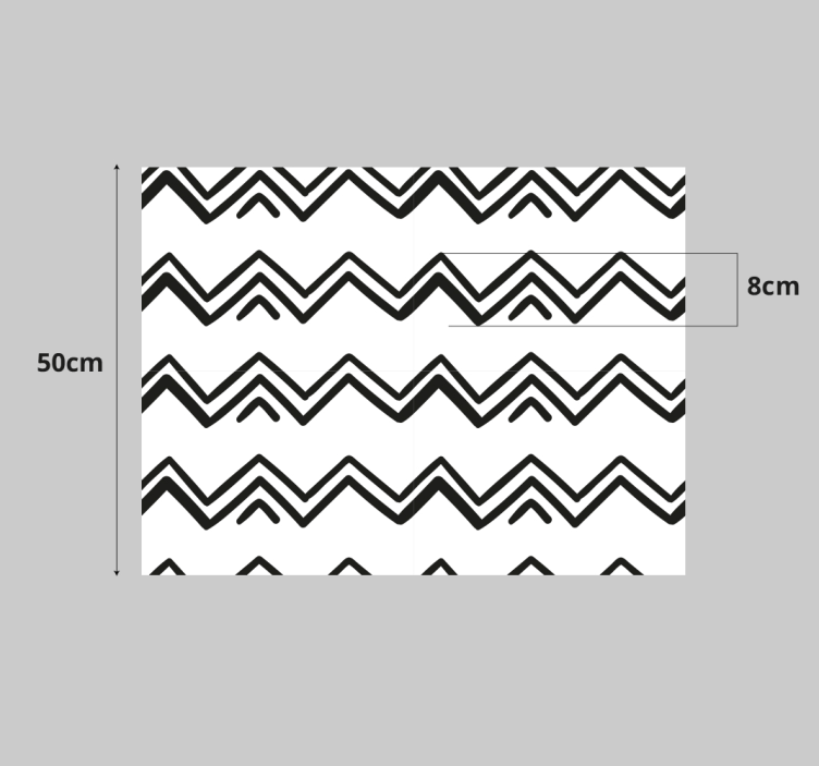 Chevron motívum díszítés bútor matrica - TenStickers