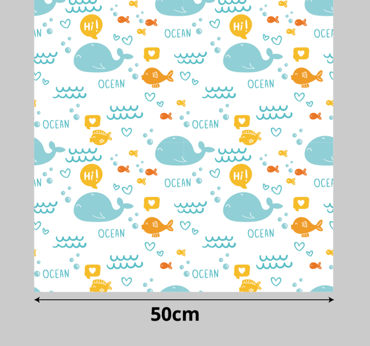 Színes és boldog óceán bútor matrica - TenStickers