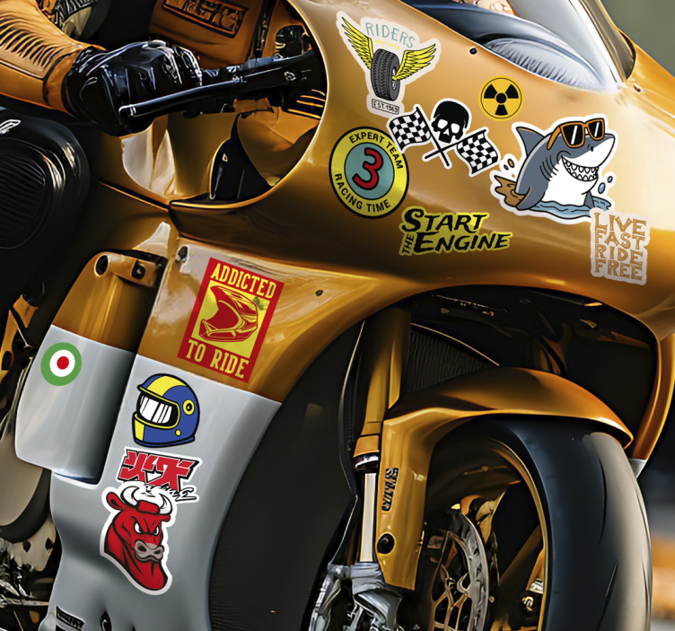 Bombatervező csomag motoros matrica - TenStickers