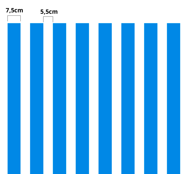 Függőleges vonalakkal bútor matrica - TenStickers