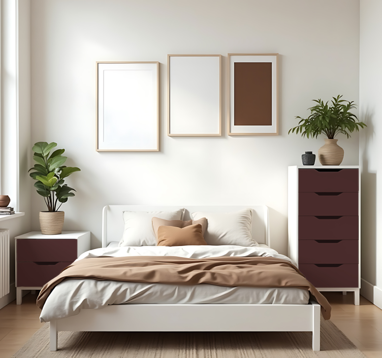 Matt gránát egyszínű ívmatrica - TenStickers