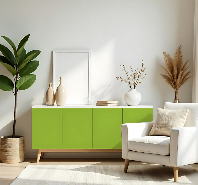 Matt világoszöld egyszínű ívmatrica - TenStickers